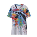 All-Over Print Kid's V-neck T-shirt - D'Sare 