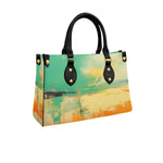 Women's Tote Bag With Black Handle