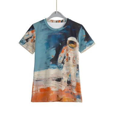 Space Coloured Blue and Orange Astronaut Boy's T-Shirt - D'Sare 