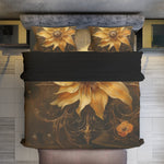 Golden Sunflower Dream Four-Piece Duvet Cover Set - D'Sare