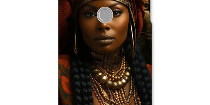 Empress Ebony Leopard Luxe MelanatedME Snap Phone Case by Prodigi