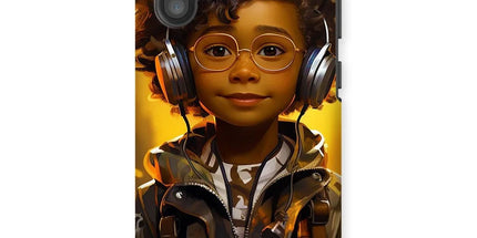 Little Boy Dino Dream Earphone: MelanatedMe Adventures by D'Sare Tough Phone Case by Prodigi