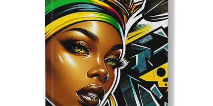 Gift For Her Rasta Queen Street Black Women Gift Hardback Journal - D'Sare