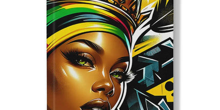 Gift For Her Rasta Queen Street Black Women Gift Hardback Journal - D'Sare