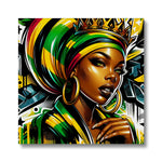 Gift For Her Rasta Queen Street Black Women Gift Eco Canvas - D'Sare