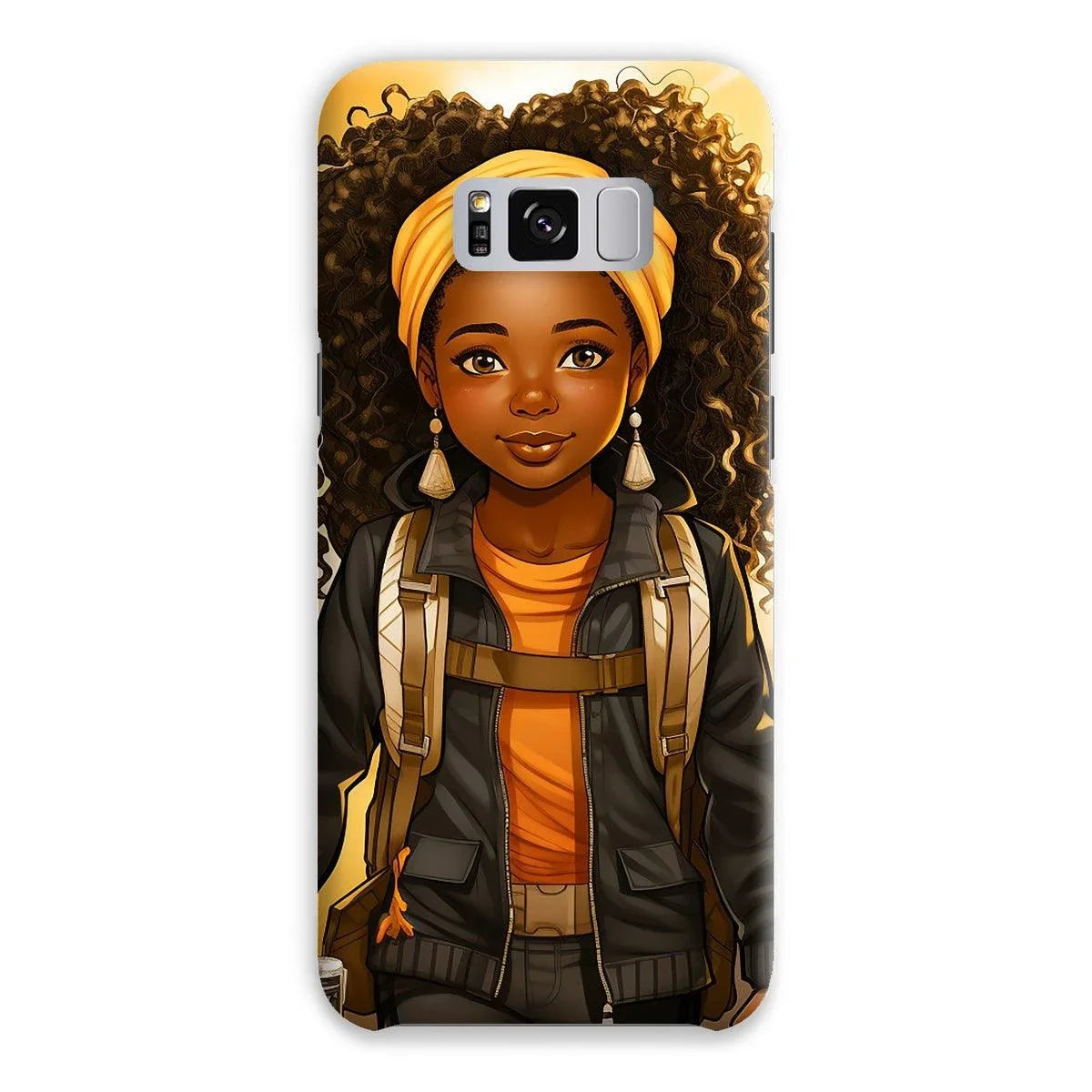 Autum Days Cute Black Girl MelanatedMe Snap Phone Case - D'Sare 