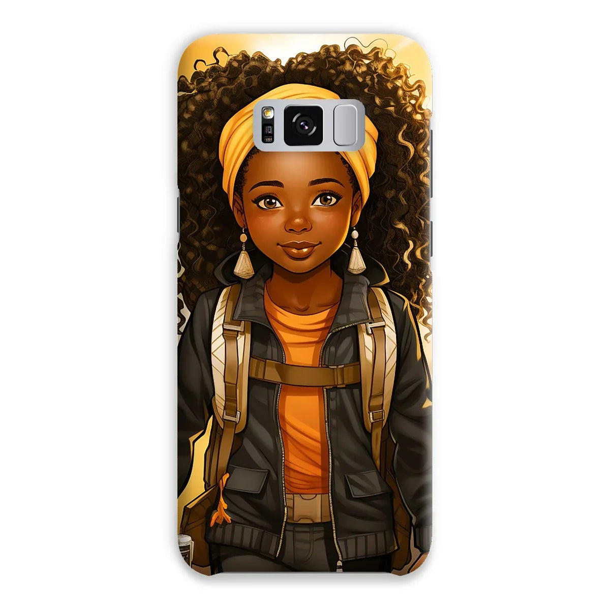Autum Days Cute Black Girl MelanatedMe Snap Phone Case - D'Sare