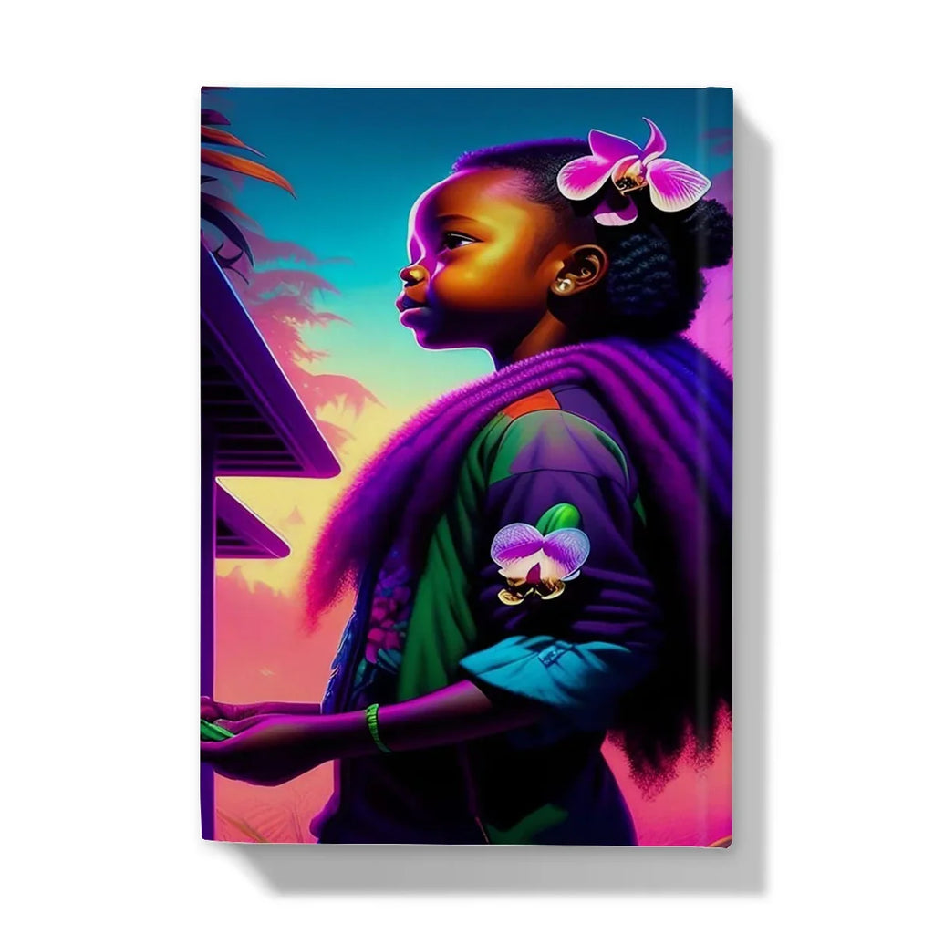 Voyage Bloom Neon Orchid Explorer's Journal by MelanatedME Hardback Journal - D'Sare