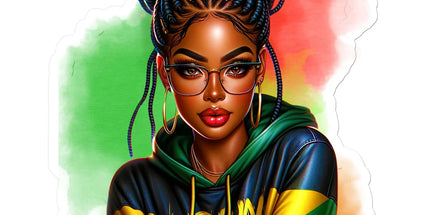 Irie Island Girl Sticker by Prodigi