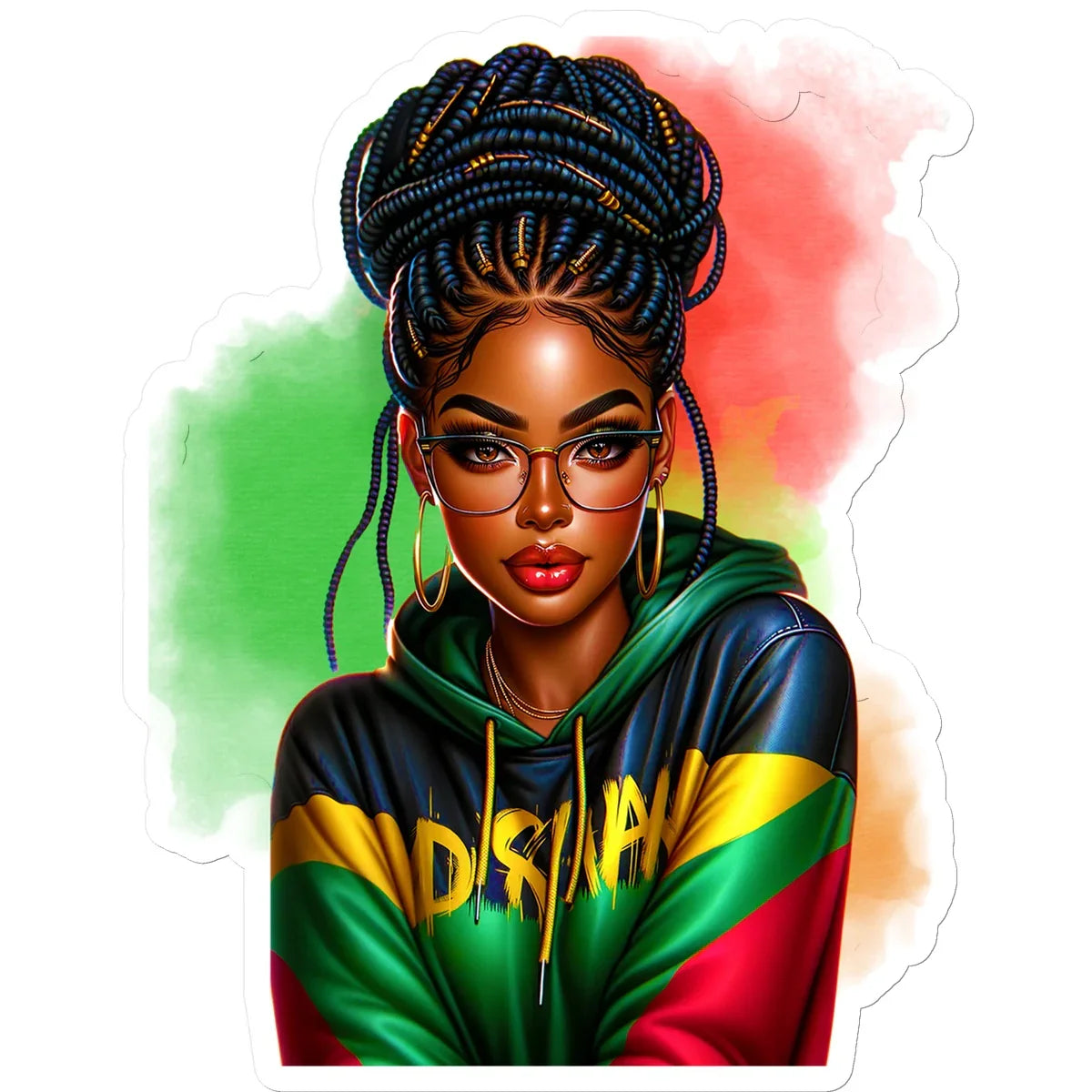 Irie Island Girl  Sticker - D'Sare