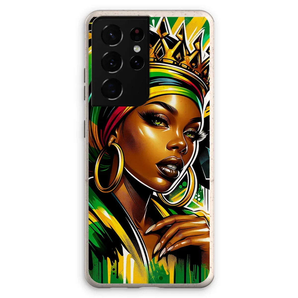 Gift For Her Rasta Queen Street Black Women Gift Eco Phone Case - D'Sare