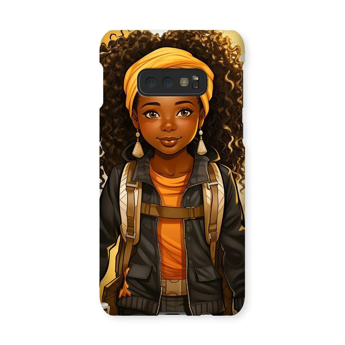 Autum Days Cute Black Girl MelanatedMe Snap Phone Case - D'Sare 