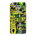 Graffiti Green and Yellow Abstract: A Dive into Vibrant Urban Art Snap Phone Case - D'Sare 