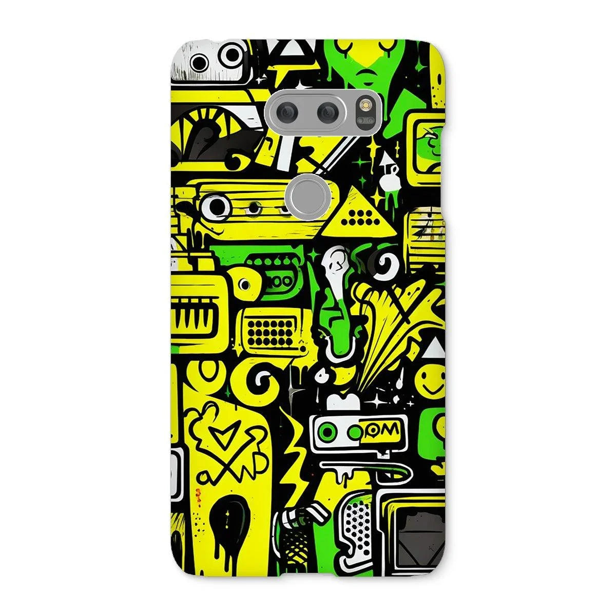 Graffiti Green and Yellow Abstract: A Dive into Vibrant Urban Art Snap Phone Case by Prodigi
