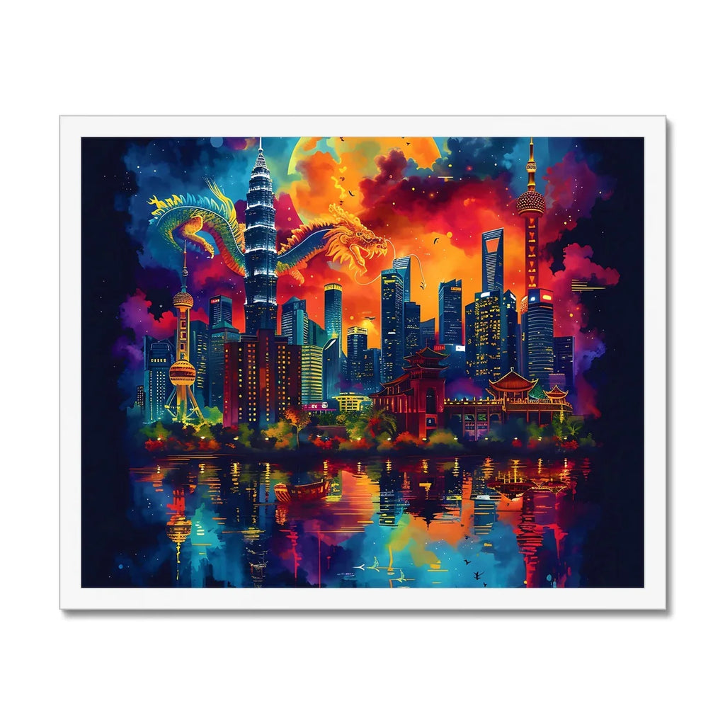 2024 Year Of The Dragon Celebration Budget Framed Poster - D'Sare