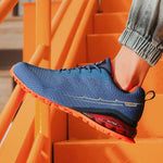 Blue & Orange Running Loafer Tennis Sneakers - D'Sare 
