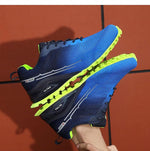 Blue & Green Running Loafer Tennis Sneakers - D'Sare 
