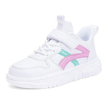 Casual White Leather Tennis Shoes for Kids - D'Sare 