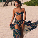 Embroidery Beach Tunic Cotton Bikini Swimsuit - D'Sare 
