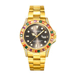 Colourful Diamond Bezel Quartz Watch - D'Sare 