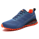 Blue & Orange Running Loafer Tennis Sneakers - D'Sare 