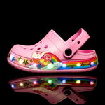 Glowing Fashion Soft Crocs Kids Girl's Slippers - D'Sare 