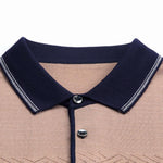 Colour Block Short Sleeve Polo Men Shirt - D'Sare 