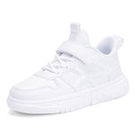 Casual White Leather Tennis Shoes for Kids - D'Sare 