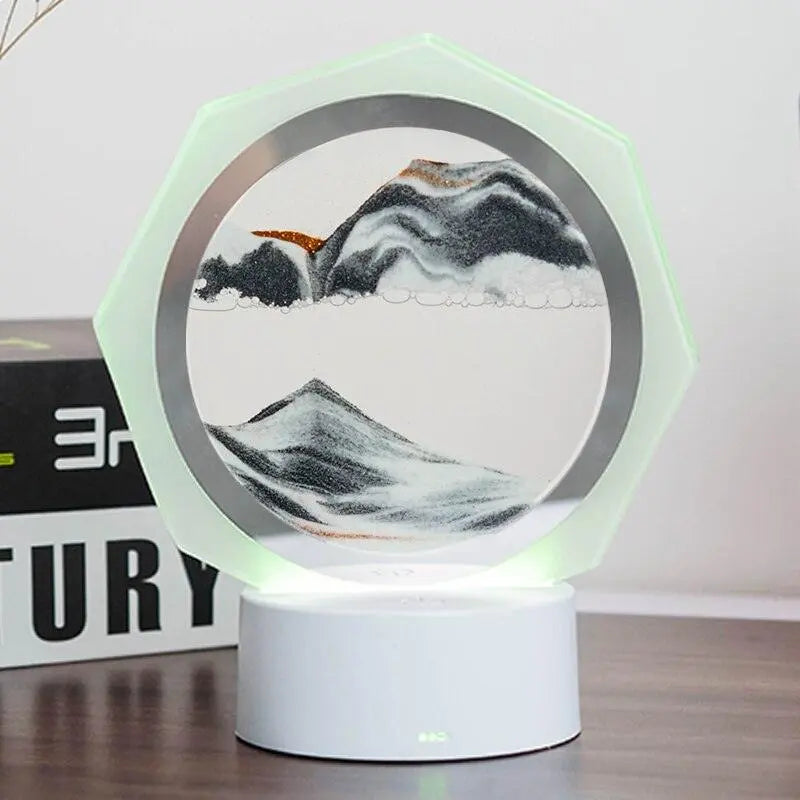 Creative Quicksand Night Light with 7 Colors - D'Sare 