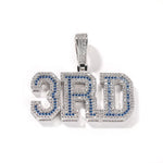 Blue Custom Iced Out Name Letter Chain - D'Sare 
