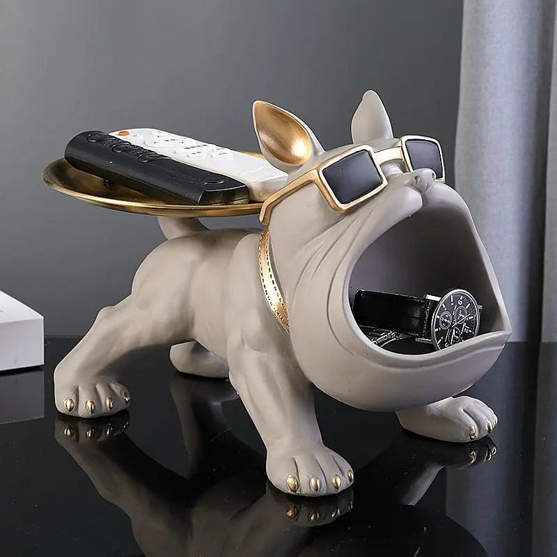 French Bulldog Storage Tray Ornament Statue - D'Sare 