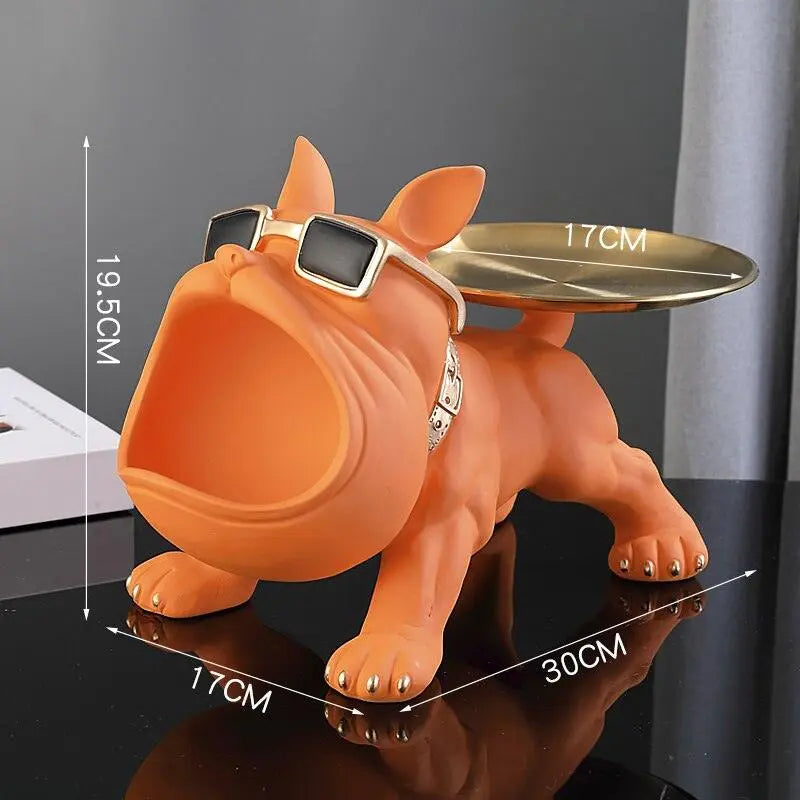 French Bulldog Storage Tray Ornament Statue - D'Sare 