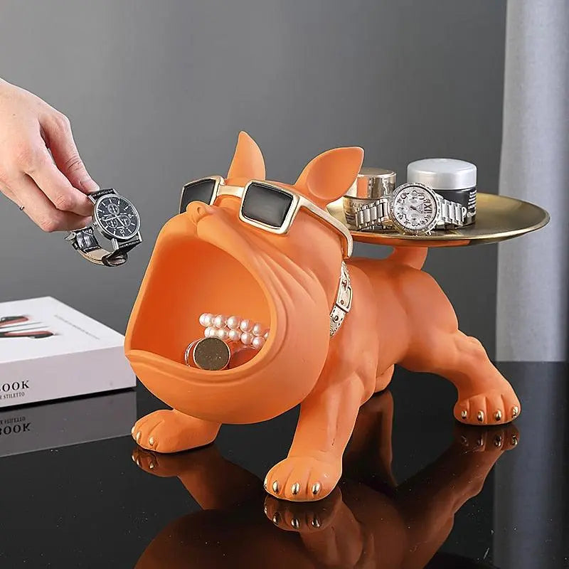 French Bulldog Storage Tray Ornament Statue - D'Sare 