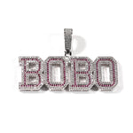 Custom Iced Out Pink Name Letter Chain - D'Sare 