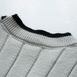 Oversized Japanese Style Pullover Knitted Sweater - D'Sare 