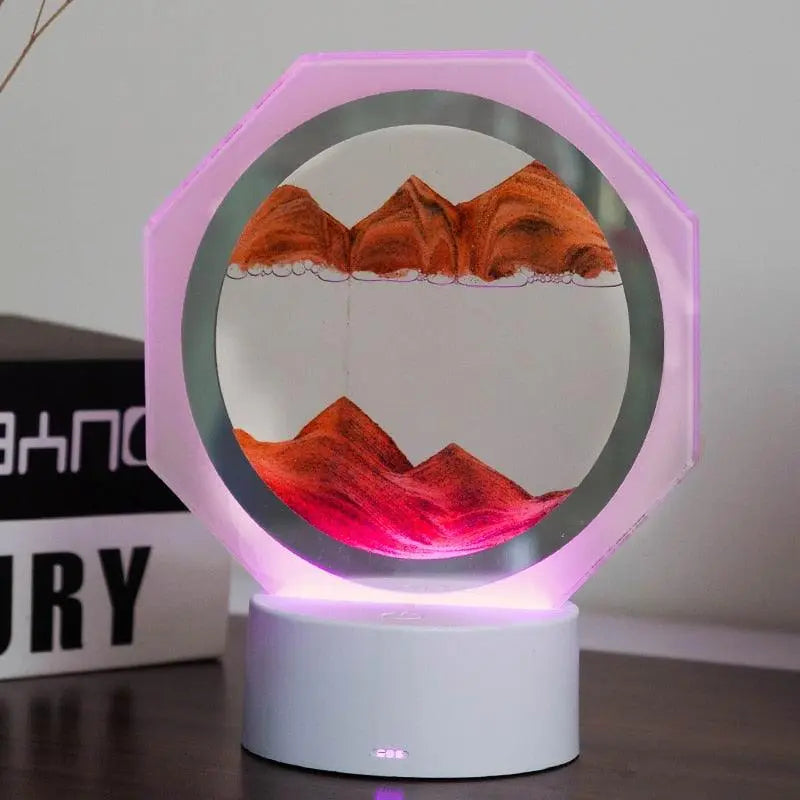 Creative Quicksand Night Light with 7 Colors - D'Sare 