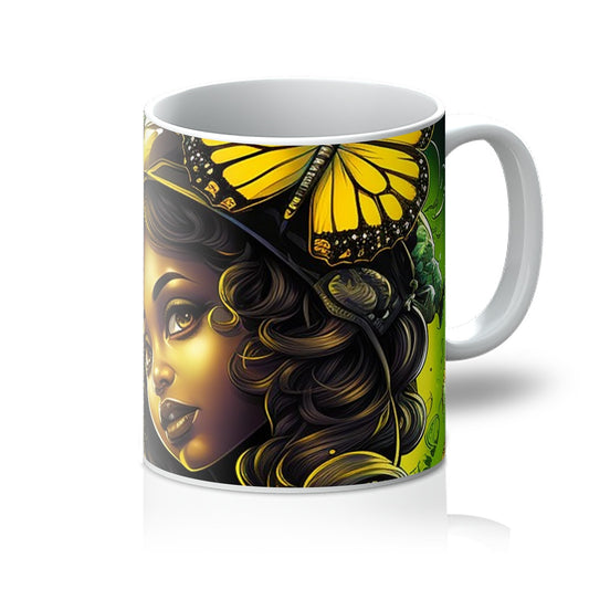Urban Jungle Metamorphosis Muse Luminous Butterfly Queen Mug
