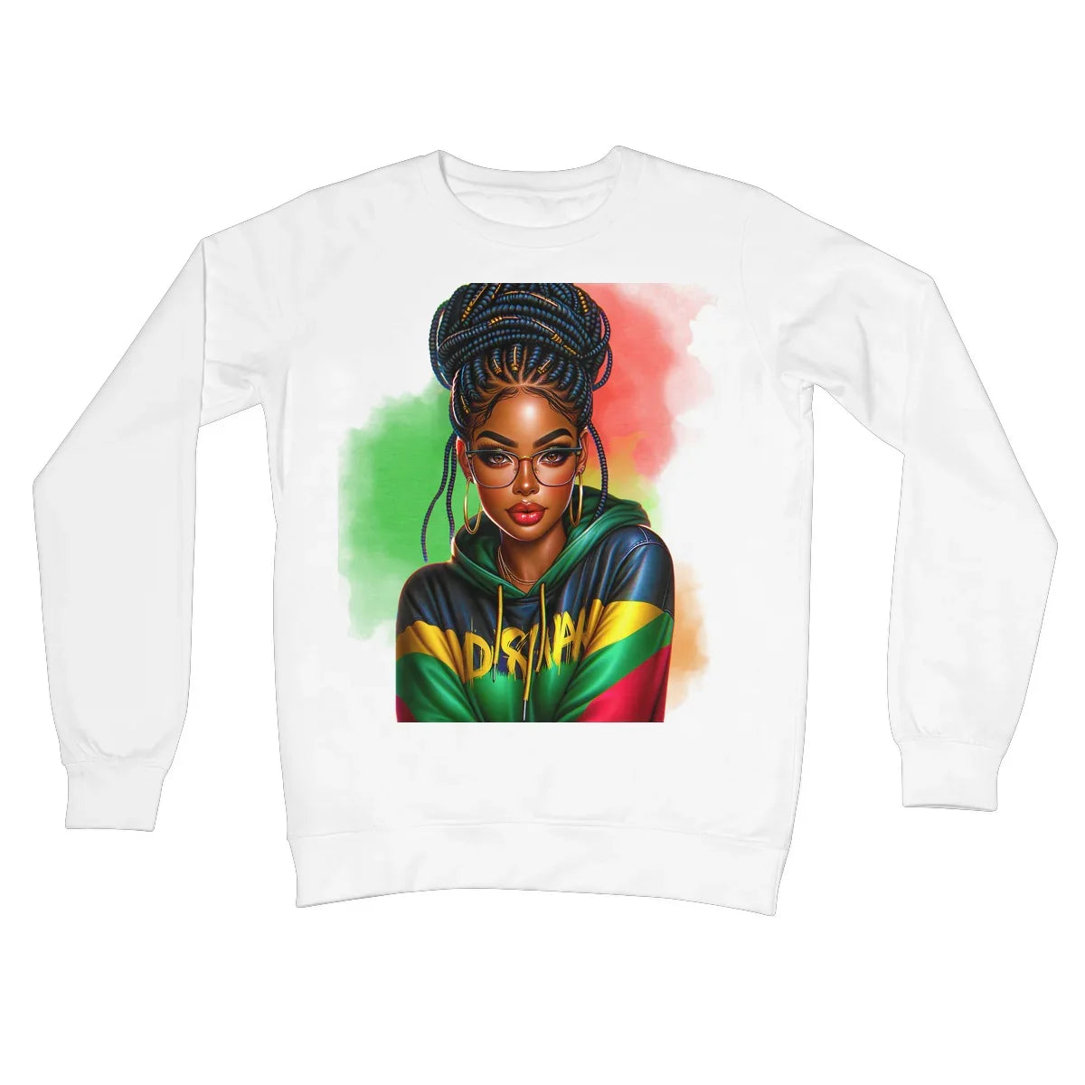 Irie Island Girl  Crew Neck Sweatshirt - D'Sare