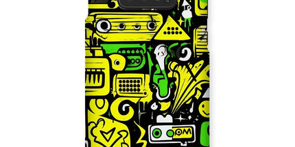 Graffiti Green and Yellow Abstract: A Dive into Vibrant Urban Art Snap Phone Case by Prodigi