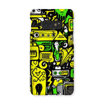 Graffiti Green and Yellow Abstract: A Dive into Vibrant Urban Art Snap Phone Case - D'Sare 