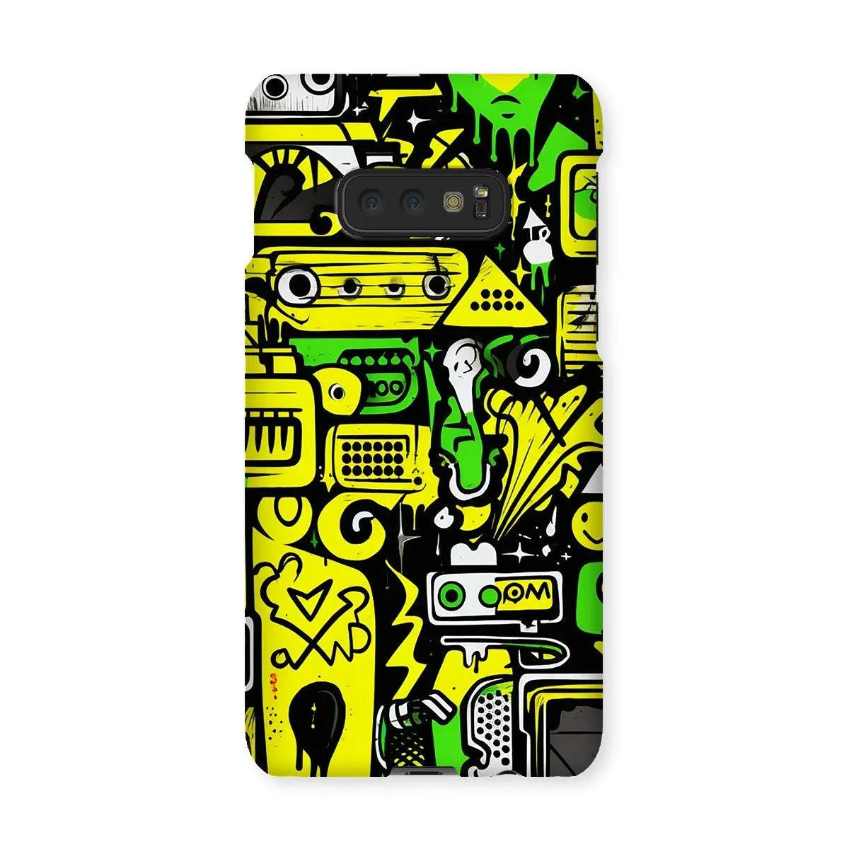 Graffiti Green and Yellow Abstract: A Dive into Vibrant Urban Art Snap Phone Case by Prodigi