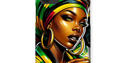 Gift For Her Rasta Queen Street Black Women Gift Snap Phone Case - D'Sare
