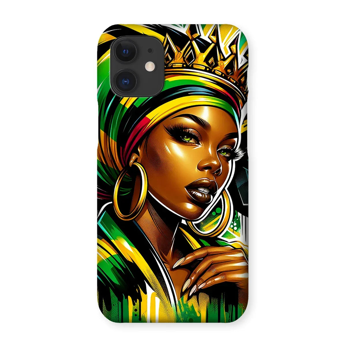 Gift For Her Rasta Queen Street Black Women Gift Snap Phone Case - D'Sare