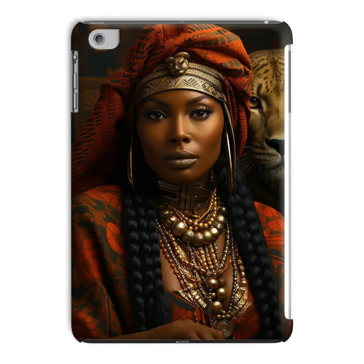 Empress Ebony Leopard Luxe MelanatedME Tablet Cases - D'Sare