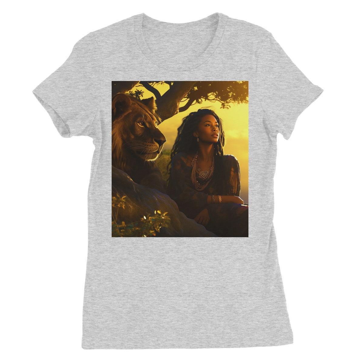 Empress Divine: The Black Feminine & Lion of Judah Legacy Women's Favourite T-Shirt - D'Sare 