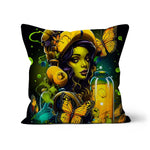 Bioluminescent Dreams | Monarch Butterfly Alchemist | Vibrant Fantasy  Cushion - D'Sare