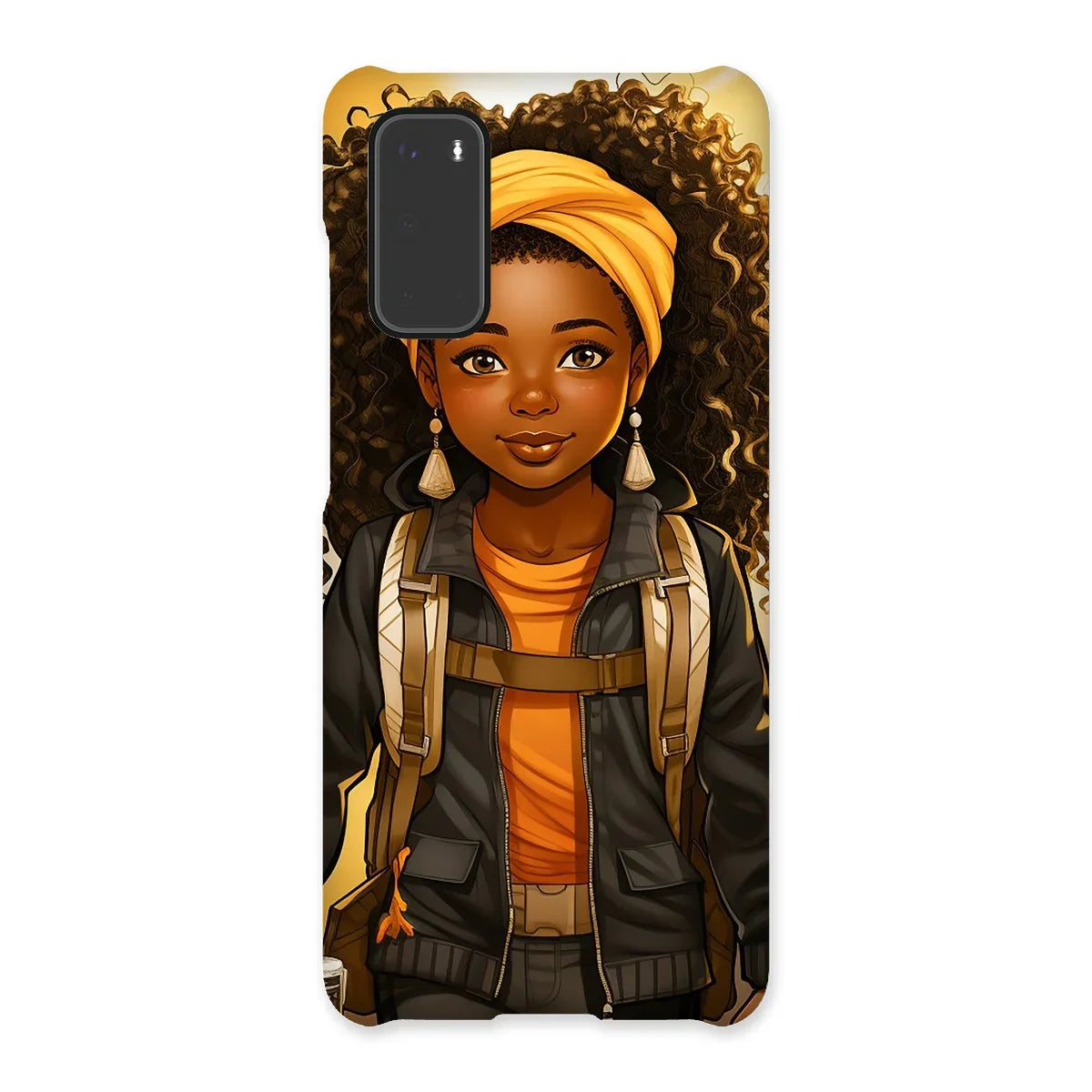 Autum Days Cute Black Girl MelanatedMe Snap Phone Case - D'Sare