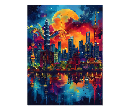 2024 Year Of The Dragon Celebration Wall Art Poster - D'Sare