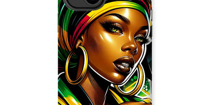 Gift For Her Rasta Queen Street Black Women Gift Tough Phone Case - D'Sare