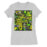 Graffiti Green and Yellow Abstract: A Dive into Vibrant Urban Art Women's Favourite T-Shirt - D'Sare 